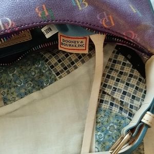 Purple monogram Dooney & Bourke